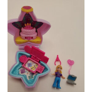 Mattel Polly Pocket Tiny Places Birthday Surprise All Pieces Included